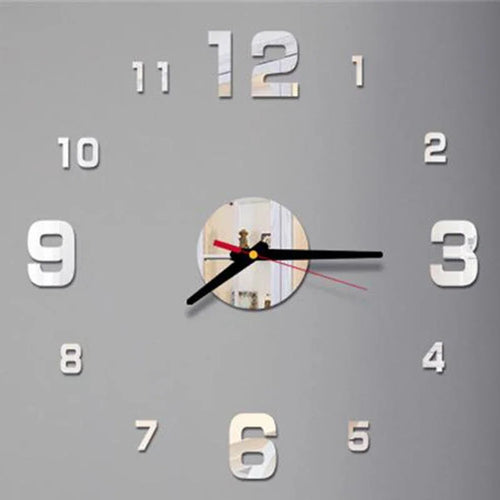 3D Wall Clock Mirror Wall Stickers Fashion Living Room Quartz Watch DIY Home Decoration Wall Clocks Sticker Reloj De Pared