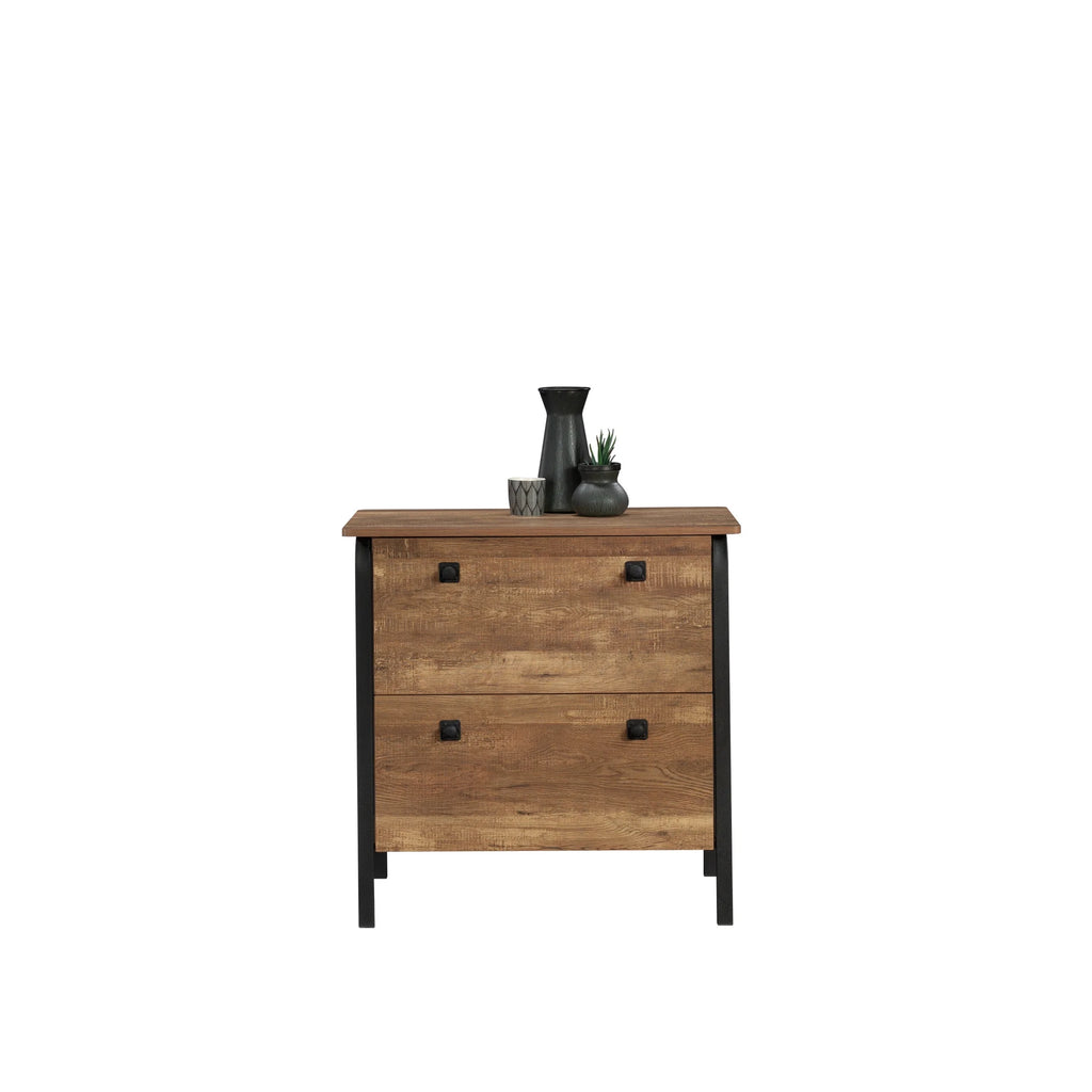 Station House 2-Drawer Lateral File Cabinet, Etched Oak Finish