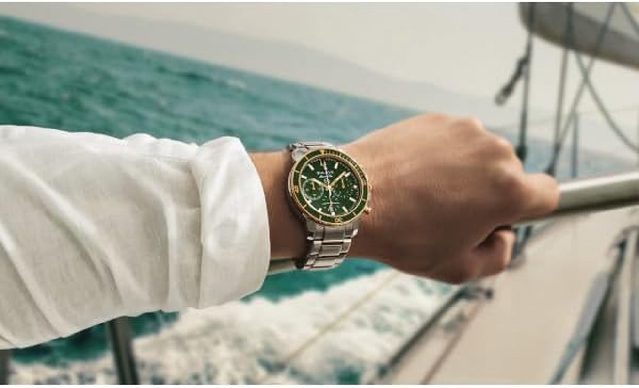 Men'S Marine Star Series C Two-Tone Stainless Steel 6-Hand Chronograph Quartz Watch