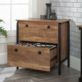 Station House 2-Drawer Lateral File Cabinet, Etched Oak Finish