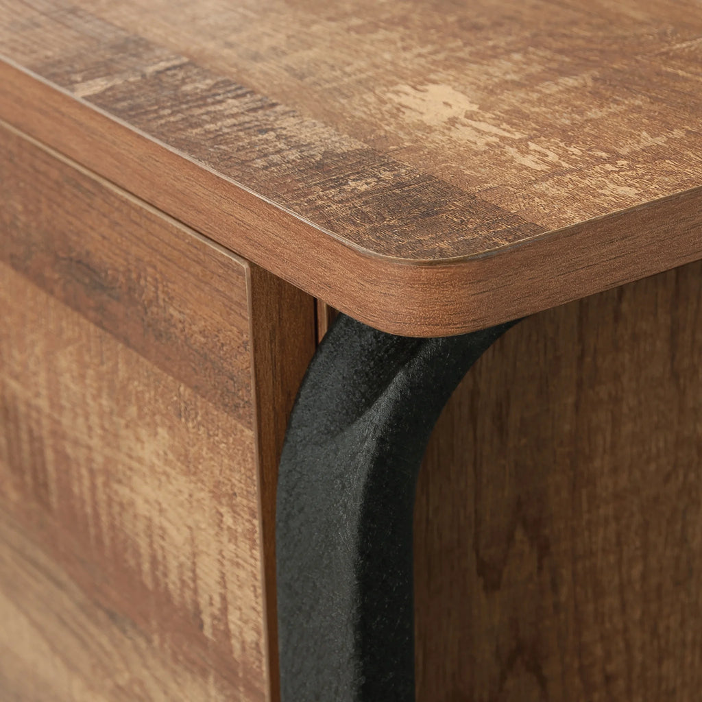 Station House 2-Drawer Lateral File Cabinet, Etched Oak Finish
