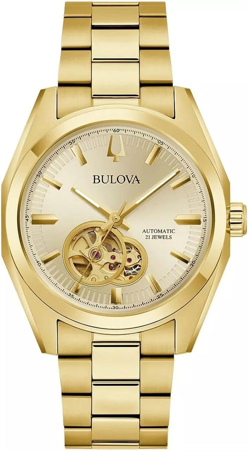 Automatic Watch 97A182, Gold, Bracelet