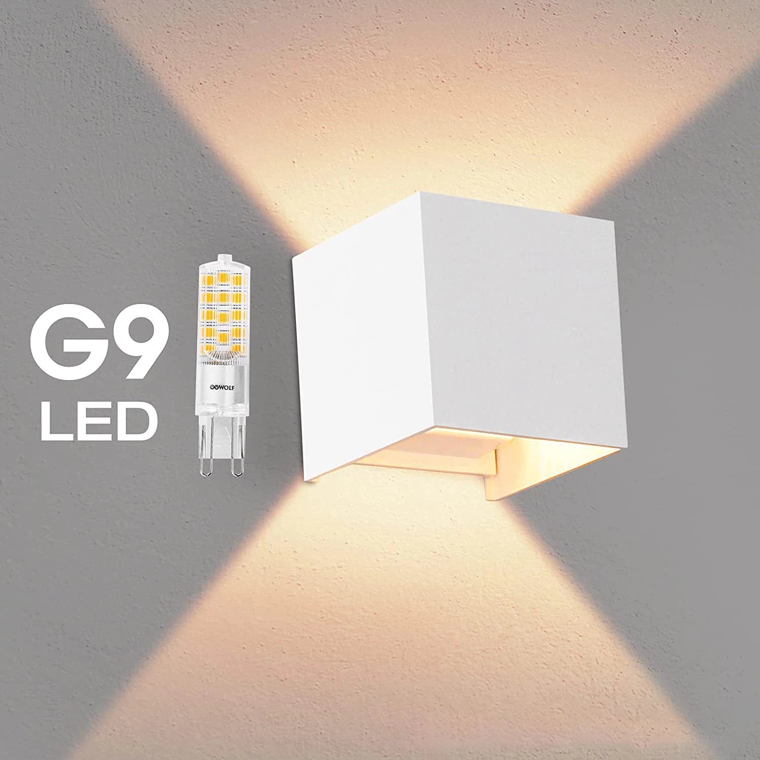 G9 Bulb Garden Wall Lamp IP65 Waterproof Light Fixture Indoor/Outdoor Lighting Decoration Aluminum 110V/220V Lampara Pared