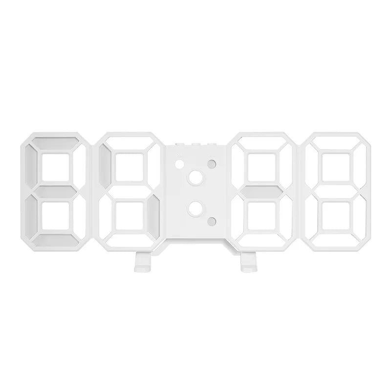3D LED Wall Clock Modern Design Digital Table Clock Alarm Nightlight Saat Reloj De Pared Watch for Home Living Room Decoration