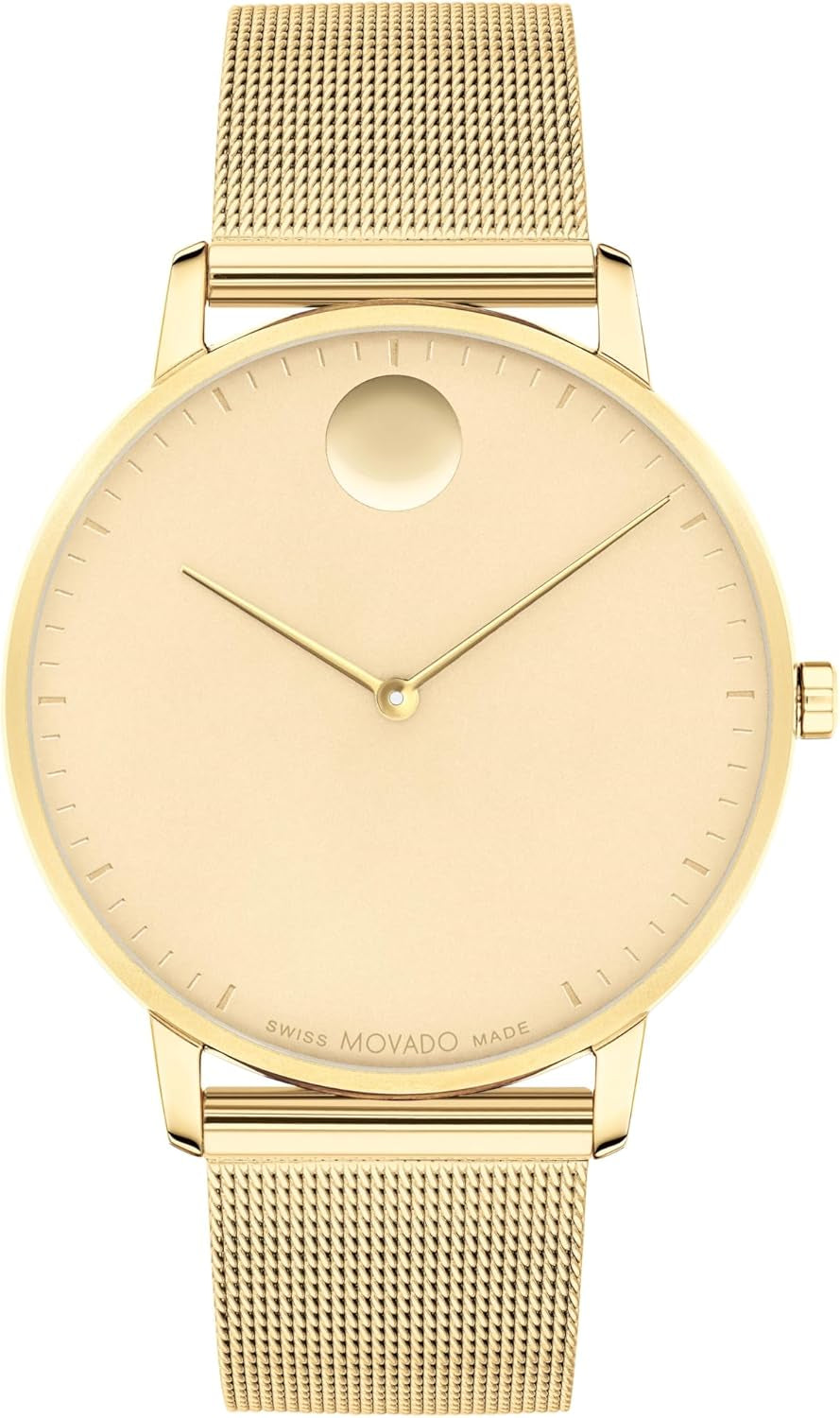 Movado Face Men'S Luxury Quartz Watch - Swiss Movement - Water Resistance 30 Meters (3ATM) - Elegant Timepiece - Gift for Him - 41Mm
