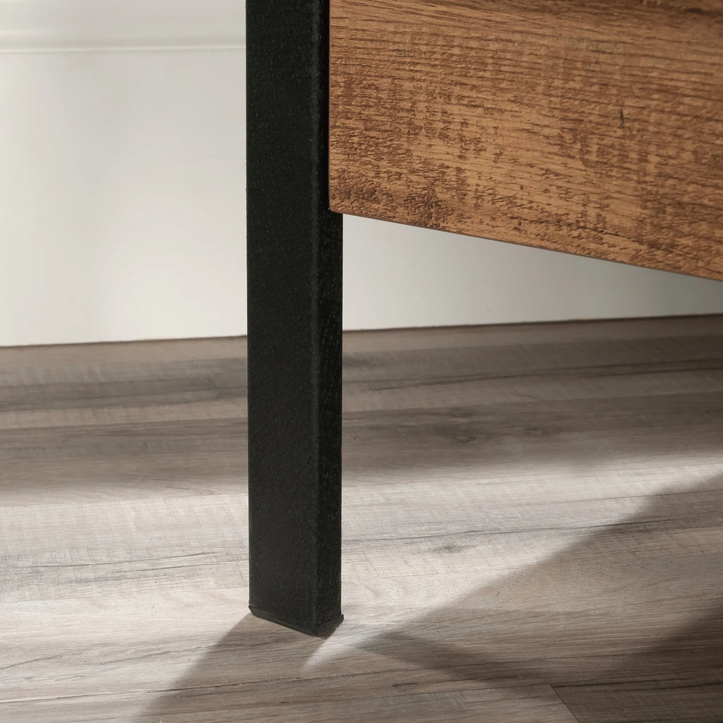 Station House 2-Drawer Lateral File Cabinet, Etched Oak Finish