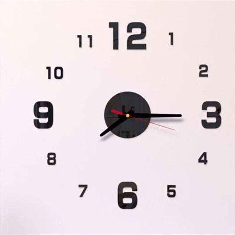 3D Wall Clock Mirror Wall Stickers Fashion Living Room Quartz Watch DIY Home Decoration Wall Clocks Sticker Reloj De Pared